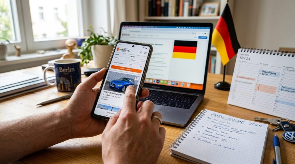 Close-up realistic stock photo of hands holding a smartphone